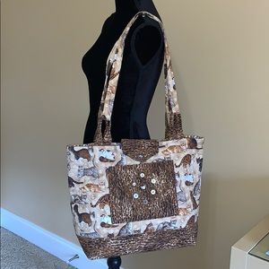 Hand sewn better than Vera Bradley cat bag NWO